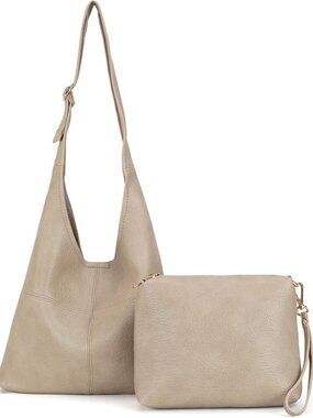 Hobo Bags Purse for Women Ultra Soft Foldable Shoulder Slouchy Handbags with Cos